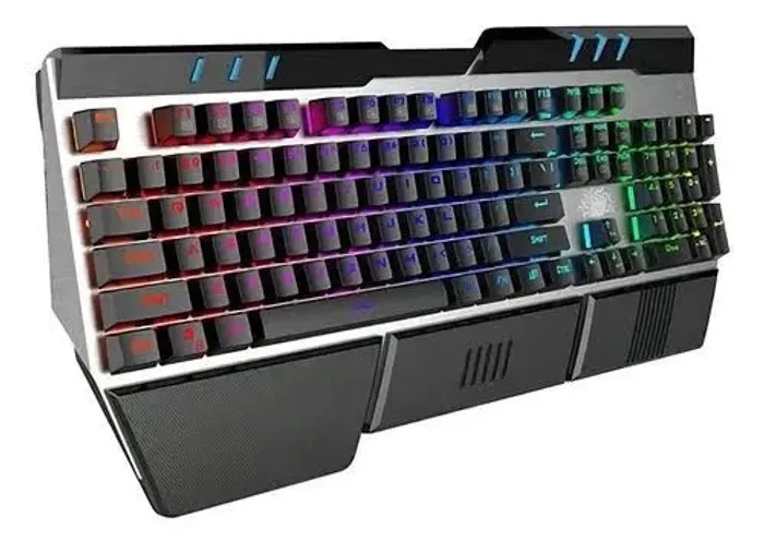 TECLADO MECÂNICO GAMER NEMESIS PRO 5+ BLACK SERIES NM-378 RGB