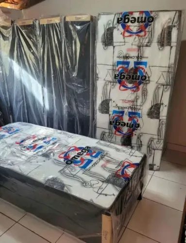 Cama Box solteiros  Omega - Novas