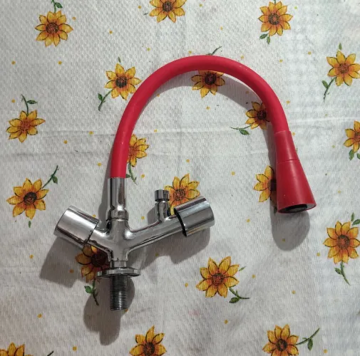 Torneira Cozinha Gourmet Flexível Vermelha