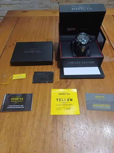 Relógio Invicta Wakanda - Edição Limitada e Especial da Marvel - Original e Importado