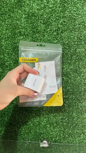 Carregador Essager saída USB C (iPhone e Android)