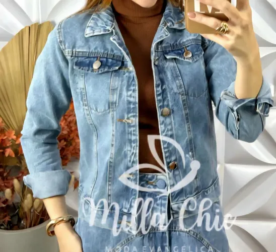 Jaqueta Jeans Feminina - Milla Chic