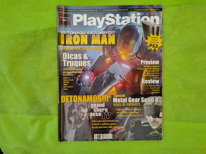 Revista start PlayStation #4- Iron Man e Metal Gear Solid 4