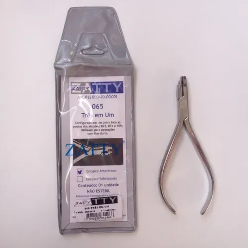 Ref.065 Alicate Zatty 3 em 1 (Zatty 065): De La Rose (109) + Nance (001) + Young (074) 