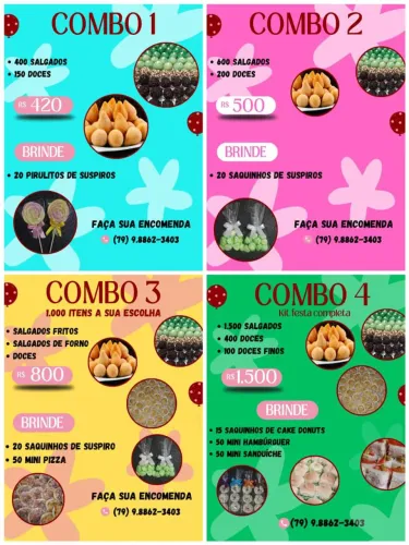 Salgados e doces 