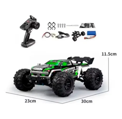Carrinho de controle remoto conquer 4x4 alta performance 