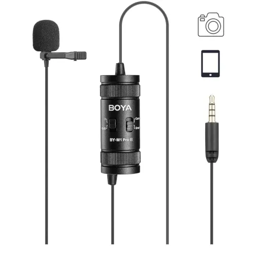 Microfone de Lapela Boya BY-M1 original. EXCELENTE
