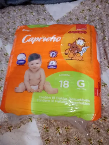 Pacotinho de Fralda G da capricho