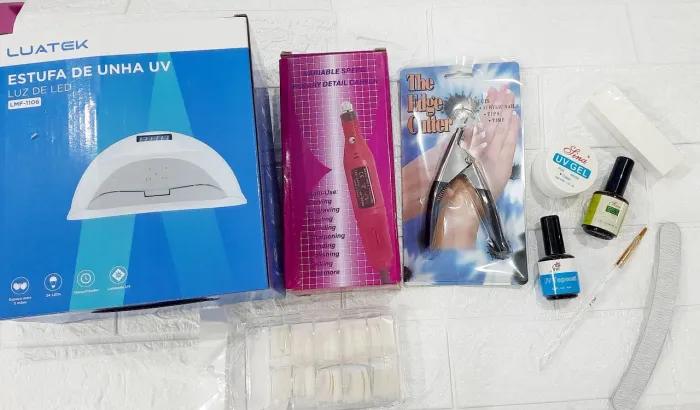 Kit de unhas básico para alongamento em gel 