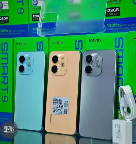 Infinix Smart 9 128GB 04GB ROM  Tela 120Hz Lacrado Entregamos Grátis 