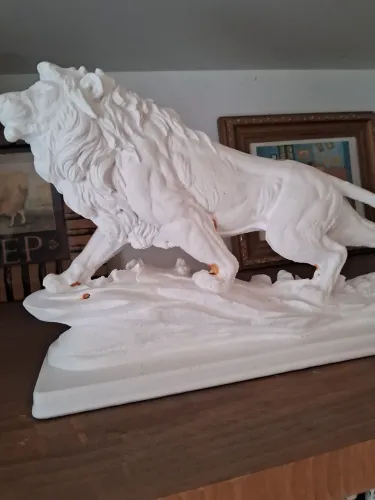 Escultura de leão luxo