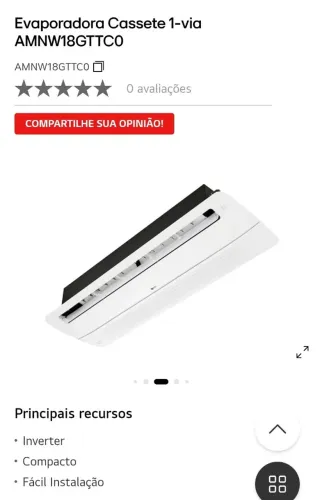 Evaporadoras k71via LG AMNW18GTTC0+PAINEL WIFI 