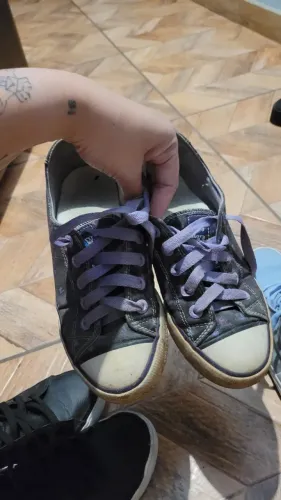 Tênis Mary Jane casual antigo