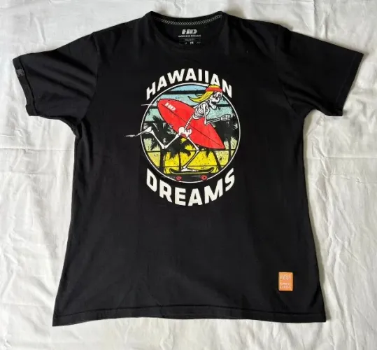 camisa hawaiian dreams preta