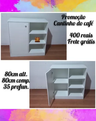 Armário Cantinho do Café - Branco - Novo