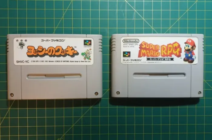 Super Mario RPG e Yoshi's Cookie - 2 jogos originais - SUPER FAMICOM