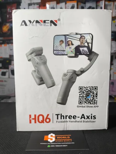 Gimbal Estabilizador 3 Eixos Axnen Hq6 para Celular - Loja Store World