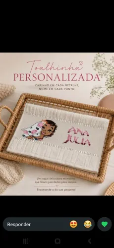 Toalhinha infantil personalizada