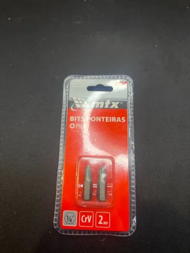 2 bits Phillips PH2 MTX para parafusos cruzados 25 mm