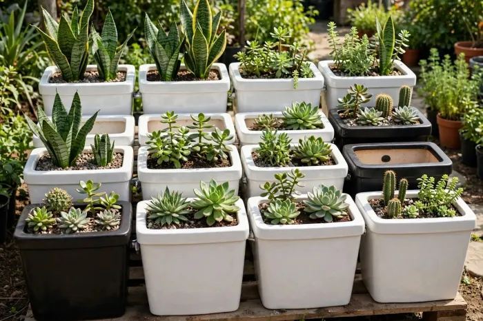 Vais acoplados para plantas