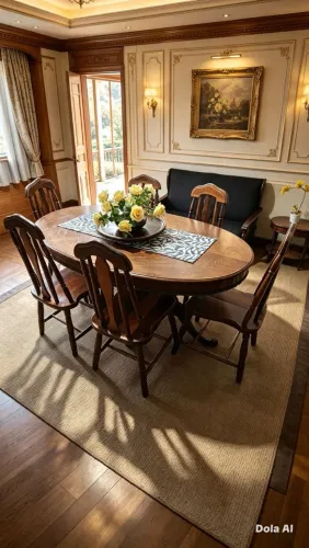 Entrego mesa jantar oval extensível 6 cadeiras 
