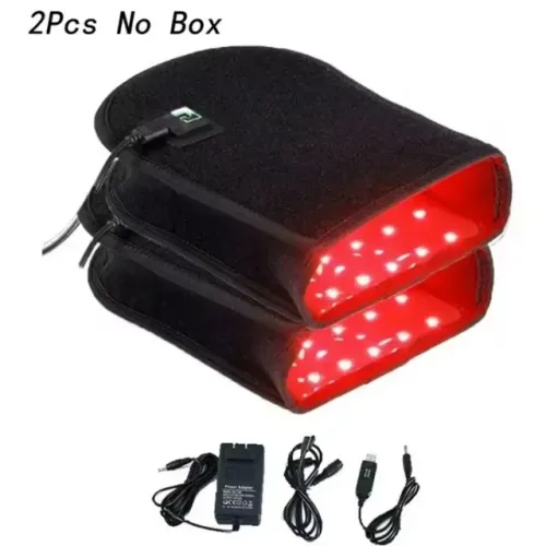 Par de luvas de infravermelho / LED vermelho, incl. fonte para carregamento