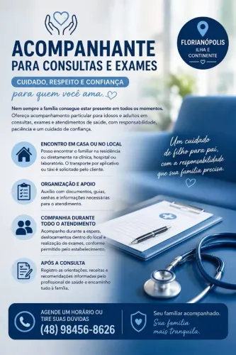 ?Acompanhante particular para consultas e exames ?