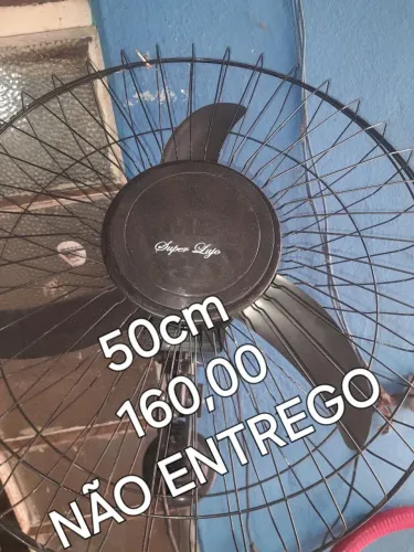 Ventiladores de parede 50cm e 60cm, funcionando perfeitamente, não entrego 