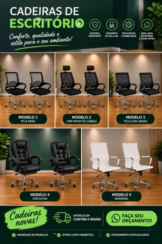 Cadeira de Escritório NOVAS PROMOÇÃO