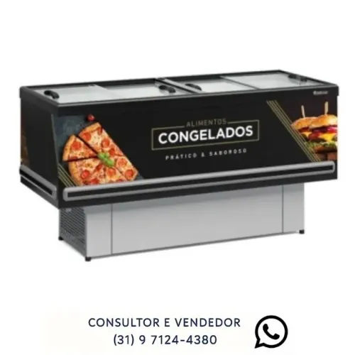 Ilha de Congelados 2m Gelopar 220v