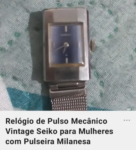 Relógio Seiko Feminino Vintage Mecânico Corda Manual