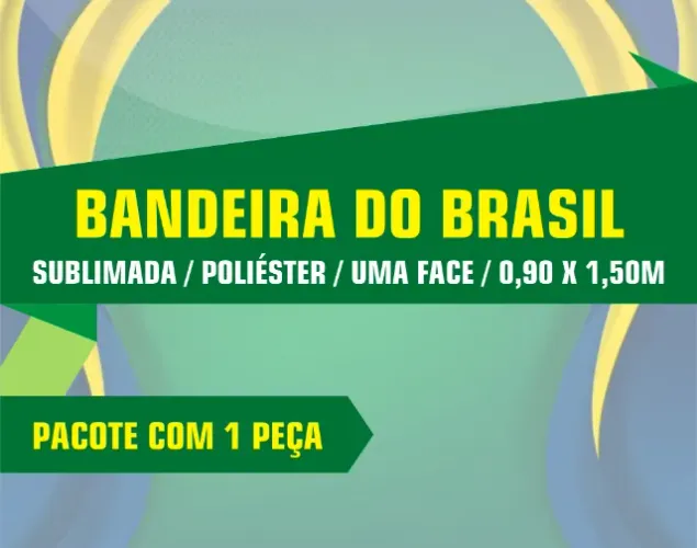 BANDEIRA TORCEDOR DO BRASIL 0,90 X 1,50M