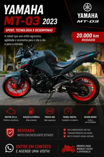 Vendo moto mt03 2023
