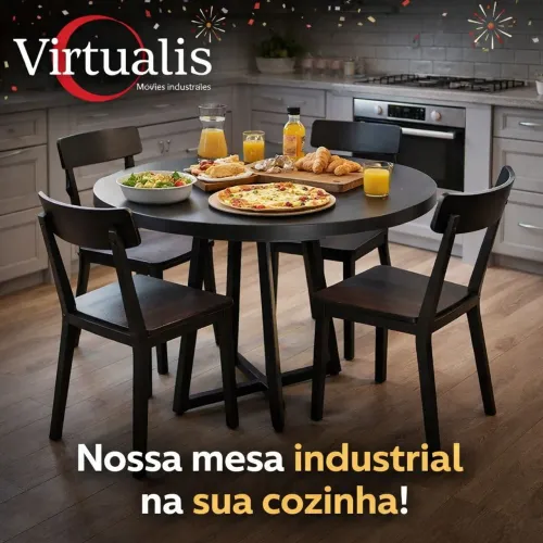 Mesa de jantar redonda 