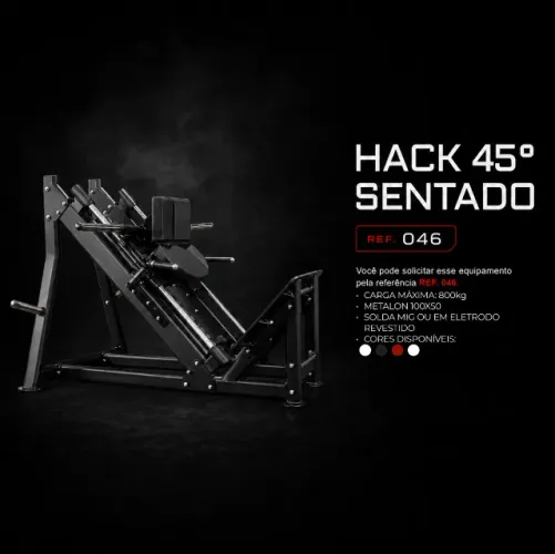 Hack 45º Sentado Linear Profissional