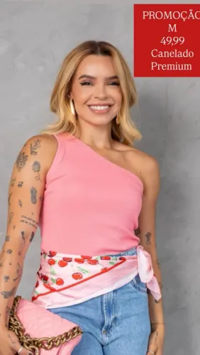 Regata Nula Canelado Na PROMOÇÃO