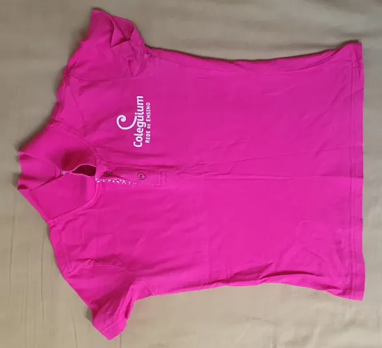 Uniforme Coleguium Blusa Polo Rosa