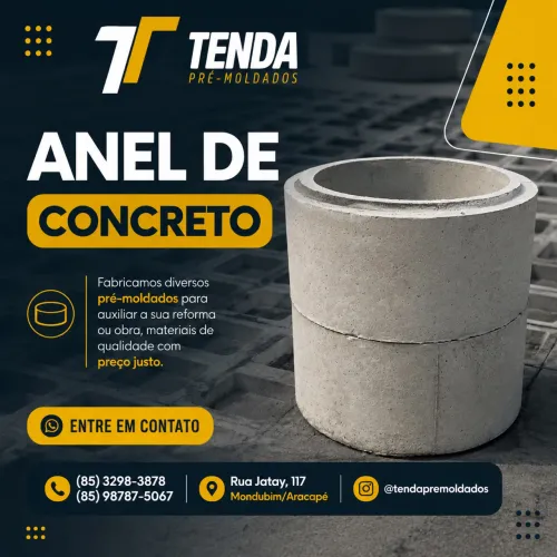 Anel de Concreto | Poço Artesiano, Caixa de Passagem ou Dreno