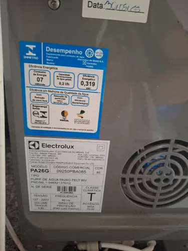 Purificador de água Electrolux