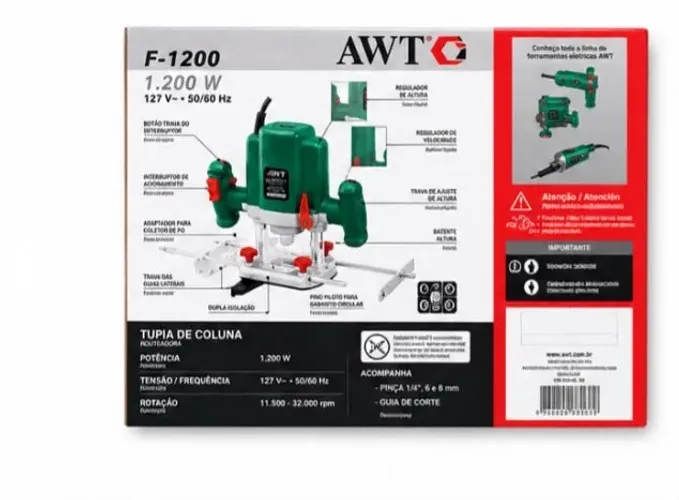 tupia de coluna 1200w awt 127v