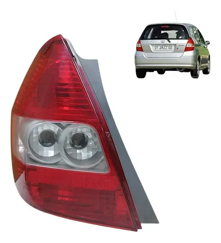 Lanterna Traseira Honda Fit 2004 A 2008 Esquerda Detalhe Esquerdo/motorista Vermelho
