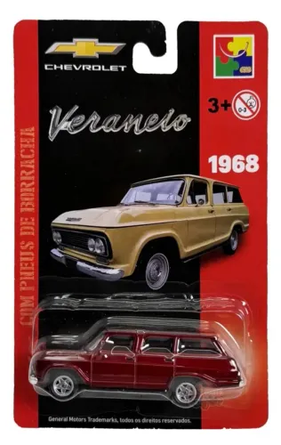 Miniatura 1968 Chevrolet Veraneio - Vermelho - Cky Toys