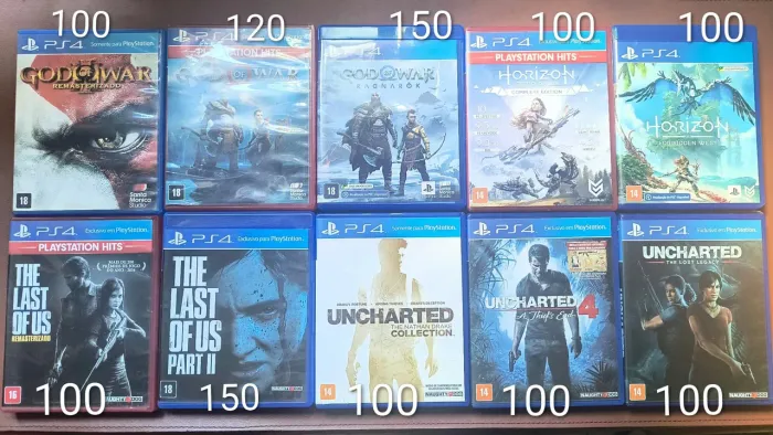 Jogos PS4 (VALOR NA FOTO)