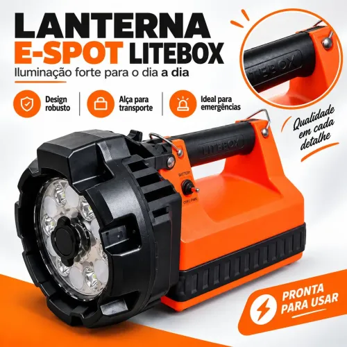 Lanterna Streamlight E-Spot LiteBox LED Profissional Portátil