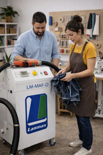 Máquina Industrial Remate de Linha para Confecção de Jeans - Lanmax LM-MAF-D