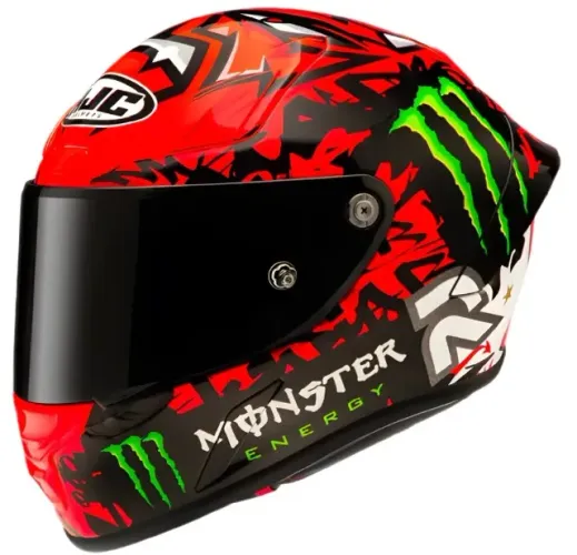 Capacete HJC Quartararo Red RPHA12 Moto GP Original + 2 Viseiras