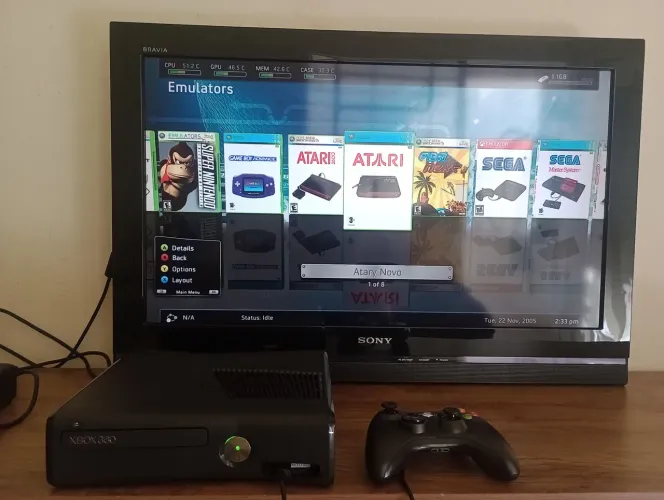 XBOX 360 SLIM RGH 1TB LOTADO DE JOGOS 