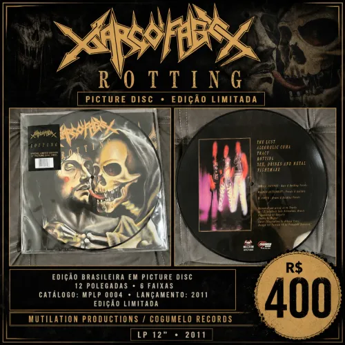 Sarcófago - Rotting - Picture LP 2011 - Mutilation Records