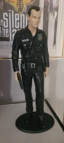 Boneco 1/4 robô T1000 45cm exterminador do futuro action figure 3D terminator