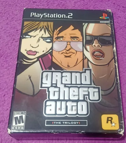 Trilogia GTA vice city, San Andreas e GTA 3 play Playstation 2